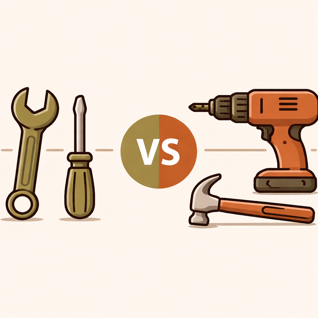 The tools, compared